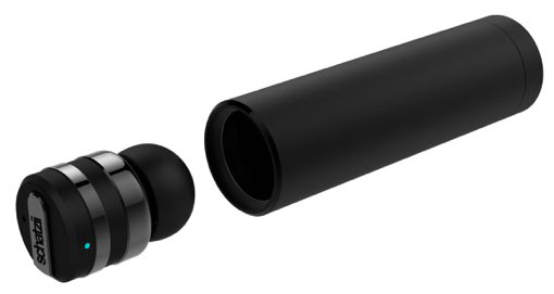 Bullet Black Earbud Floating